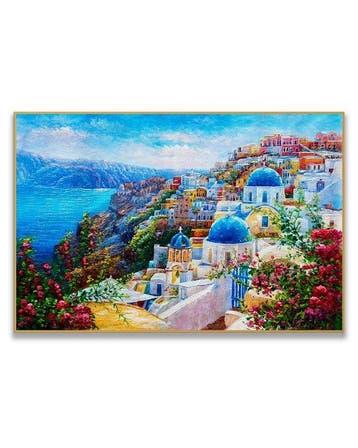 Stefano - Santorini in Full Bloom, Antiek en Kunst
