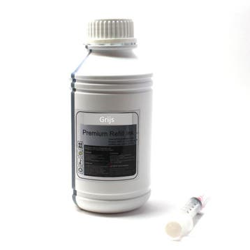 Geschikt CANON navul inkt GRIJS GREY 1000ml van Inktmedia, Nieuw, Cartridge, Inktmedia