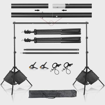 Professionele Achtergrond Stand Set (2x2M, 2x3M, 2.6x3M) - D, Verzenden, Nieuw