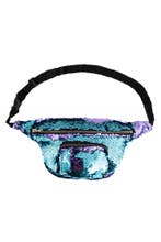 Heuptasje Rond Voorvak Pailletten Lichtblauw Lila Heuptas Se, Sieraden, Tassen en Uiterlijk, Tassen | Damestassen, Ophalen of Verzenden