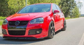 Voorspoiler VW Golf 5 GTI ED30 Glans Zwart, Ophalen of Verzenden, Nieuw