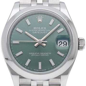 Rolex - Datejust 31 Jubilee Mint Green Boys Watch - 278240, Nieuw