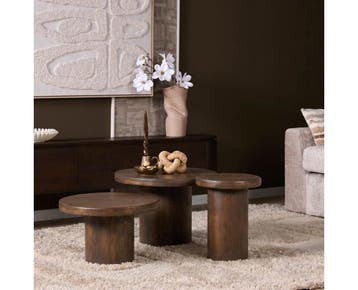 Salontafel Maya | 70 cm | Brown, Ophalen of Verzenden, Nieuw