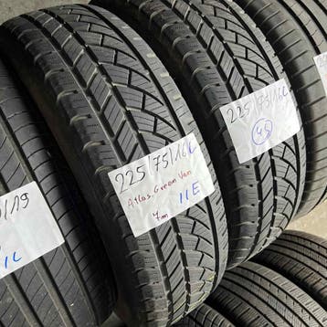 2 x Atlas 225-75-16 C 4 Seizoenbanden 7mm, 16 inch, Ophalen of Verzenden, All Season, Band(en)