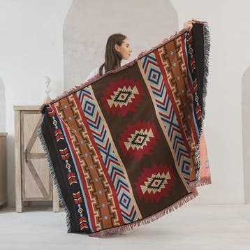 Veelzijdige Bohemian Deken in Westerse Stijl - Perfect voor, Verzenden, Nieuw