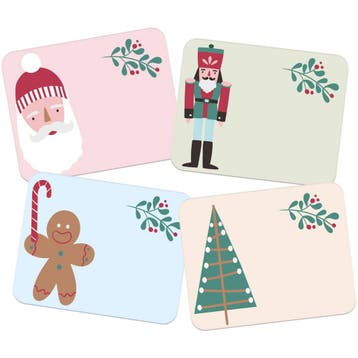 Naamstickers Kerst Holly Jolly (50st), Kleding | Dames, Carnavalskleding en Feestkleding, Ophalen of Verzenden, Nieuw