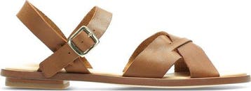 Clarks - 39 - Willow Gild Dames Sandalen - Tan Leather, Verzenden, Nieuw