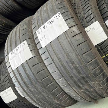 2 x Nokian 235-55-19 Zomerbanden 5,5mm, 19 inch, Gebruikt, Ophalen of Verzenden, 235 mm