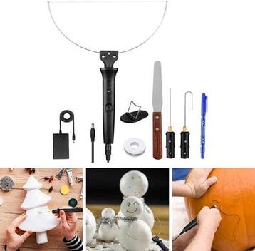 Styropor snijder set 9-delig UK stekker inbegrepen, Ophalen of Verzenden, Nieuw