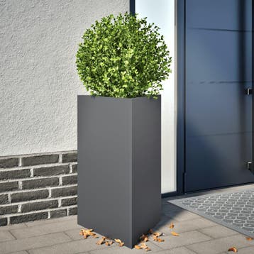 vidaXL Plantenbakken 2 st driehoek 50x43x75 cm staal, Tuin en Terras, Verzenden, Nieuw, Metaal