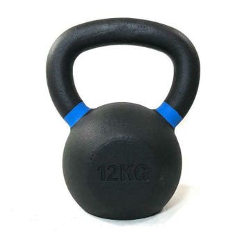 Gietijzeren kettlebells met poeder coating 12 kg, Ophalen of Verzenden, Nieuw, Kettlebell