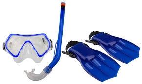 Waimea Snorkelset - Junior - Kobalt/Zwart - 34-38, Verzenden, Nieuw