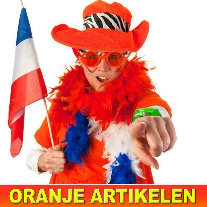 Oranje artikelen - Mega aanbod oranje artikelen, Hobby en Vrije tijd, Feestartikelen, Feestartikel, Nieuw, Ophalen of Verzenden