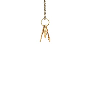 Gouden hanger geloof, hoop en liefde 14 karaat, Verzenden, Zo goed als nieuw, Goud