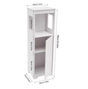 Badkamerkast Smal Model met Ventilerende Deur, Huis en Inrichting, Badkamer | Badkamermeubels, Verzenden, Nieuw