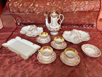 KPM, LebaTard Limoges - Tafelservies - Porselein, Goud