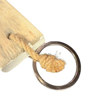 Symbolische houten sleutelhanger met oneindigheidssymbool..., Ophalen of Verzenden, Nieuw