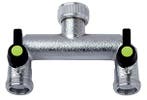 Kraanverdeler splitter 2 x 3/4 aansluiting, Tuin en Terras, Ophalen of Verzenden, Nieuw
