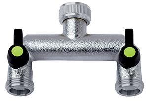 Kraanverdeler splitter 2 x 3/4 aansluiting, Tuin en Terras, Buitenkranen, Ophalen of Verzenden