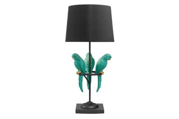 Tafellamp WILDLIFE 75 cm groene papegaaien polyhars - 44356, Ophalen of Verzenden, Nieuw