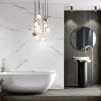 PVC Wandpaneel - Afimera - Calacatta Marmer Wit Grijs Mat, Huis en Inrichting, Ophalen of Verzenden, Nieuw