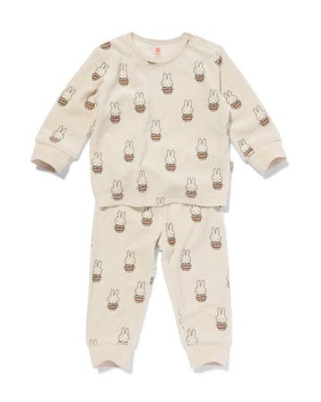 HEMA Nijntje pyjama velours gebroken wit, Verzenden, Nieuw