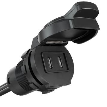 AquaAmp Dual USB C Stopcontact Inbouw 10-24 Volt naar 5 volt, Watersport en Boten, Ophalen of Verzenden, Nieuw