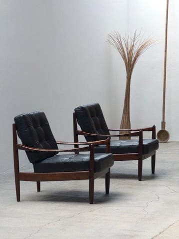 Tarm Moebelfabrik A.S. - Joergen Baekmark - Fauteuil (2) -, Antiek en Kunst, Antiek | Meubels | Stoelen en Banken