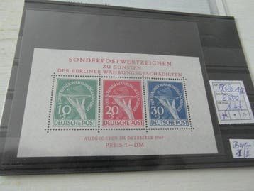 Berlijn 1949 - Berlijn 1949 - Blok nr. 1 PF II postfris met, Gestempeld