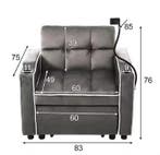 3-in-1 Extractable Sofa Bed met Drink- en Telefoonhouders, Verzenden, Nieuw