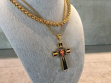 AJS - Tempeliersmedaille Kruis, Zegel, Wapen en Dubbele, Antiek en Kunst