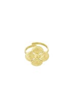 Ring luxe clover - ring - Goudkleur / Eén maat, Verzenden, Nieuw