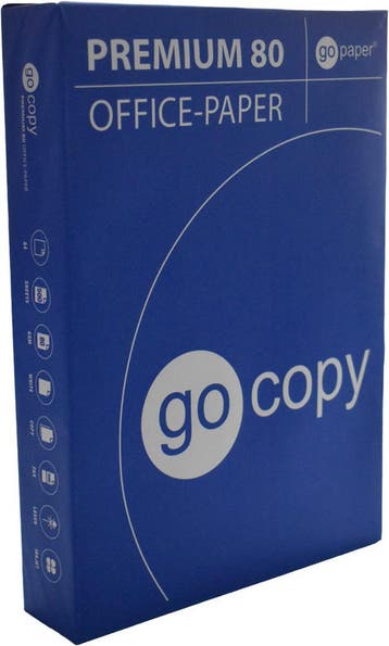 A4 printpapier pak 500 vel 80 gram Go Copy Premium, Verzenden, Nieuw, Go Copy