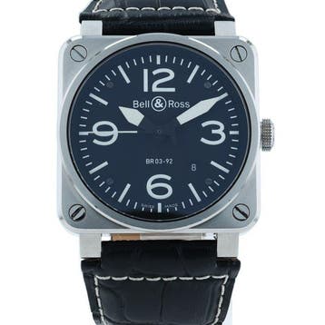 Bell & Ross - Aviation BR03-92-S Date - Zonder minimumprijs, Nieuw
