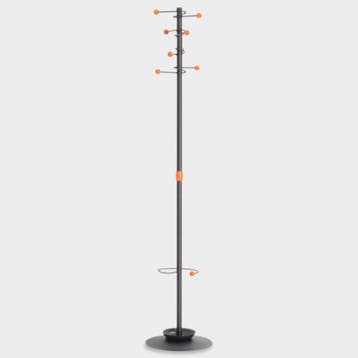 Officenow kapstok, zwart, 8 bollen,176 cm, Huis en Inrichting, Woonaccessoires | Kapstokken, Ophalen of Verzenden, Nieuw