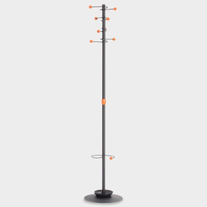 Officenow kapstok, zwart, 8 bollen,176 cm, Huis en Inrichting, Woonaccessoires | Kapstokken, Ophalen of Verzenden