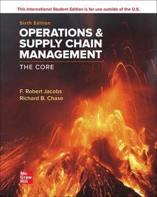 Boek Operations and Supply Chain Management: The Core ISE 97, Boeken, Overige Boeken, Zo goed als nieuw, Verzenden