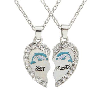 Fako Bijoux - Vriendschapsketting - Best Friends - Dolfijn, Verzenden, Nieuw