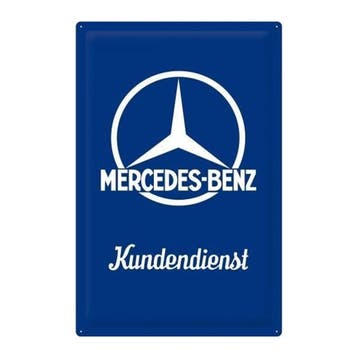 Mercedes Kundendienst 40x60 cm reclamebord, Ophalen of Verzenden, Nieuw