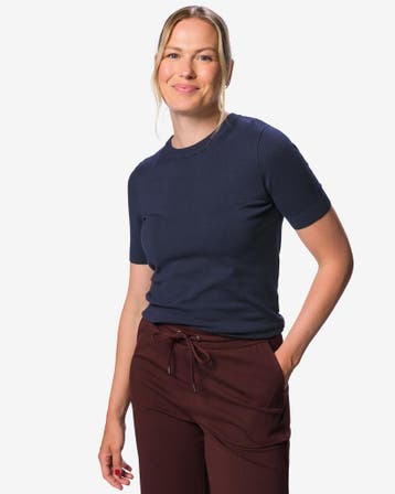 HEMA Damestrui Fally gebreid donkerblauw, Verzenden, Nieuw
