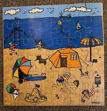 Educo Puzzel aan de zee (zie omschrijving), Verzenden, Nieuw