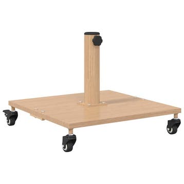 vidaXL Parasolvoet 26.75 kg Licht Hout Vierkant Verstelbaar, Tuin en Terras, Verzenden, Nieuw, Minder dan 1 meter, Parasolvoet