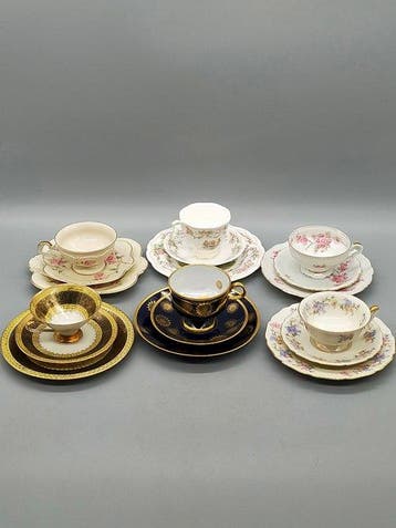Patchwork - Koffieservies - Patchwork Porzellan Set Lichte