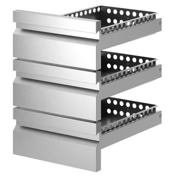 Diamond Ladenblok | PLATINUM LINE | RVS | 3 Laden | 1/1 GN, Ophalen of Verzenden, Nieuw in verpakking