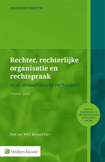 Onderwijseditie Rechter, Rechterlijke Organisatie En Rechtsp, Ophalen of Verzenden, Nieuw, P.P.T. Bovend'Eert