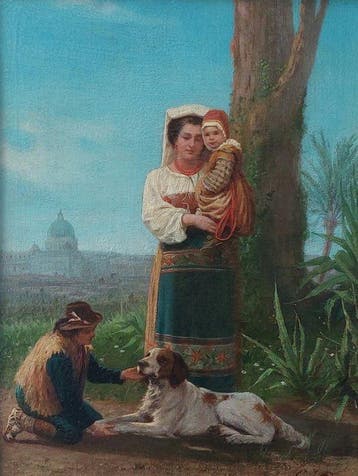 Carlo Jotti (1826-1905) - Famiglia romana