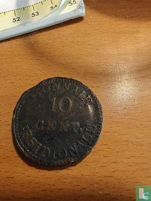 Antwerpen 10 centimes 1814 (R), Verzenden, Overige landen, Losse munt