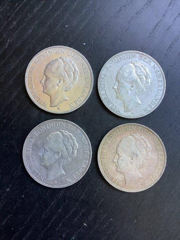 Nederland. Wilhelmina. 2 1/2 Gulden 1929-1932 (Zonder