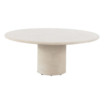 4 Seasons Outdoor Hampton dining eettafel mortex 160 cm Ø -, Nieuw