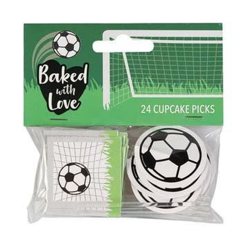Culpitt Taartdecoratie Prikkers Voetbal 80mm 24st., Verzenden, Nieuw